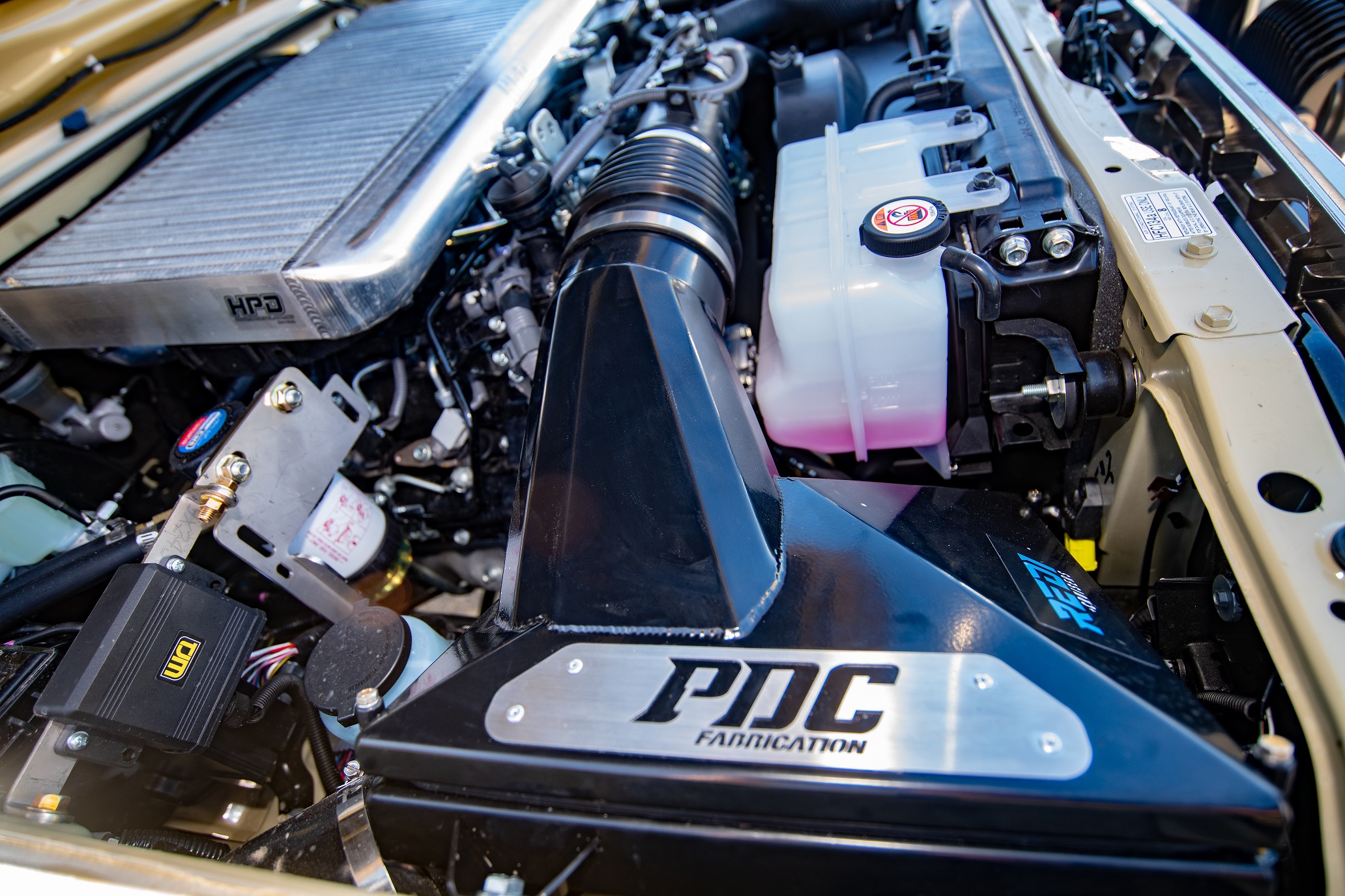 LC70BLACKAIRBOX Image of PatrolDocta Brushed Stainless Airbox - 70 Series Landcruiser