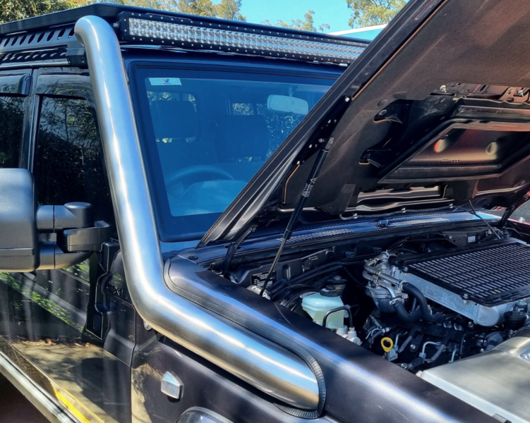 STAINLESS STEEL SNORKEL TORQIT VDJ70 LANDCRUISER